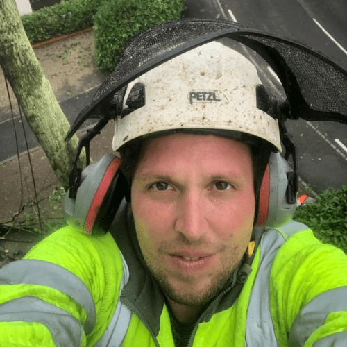 ames Vincent, owner and lead arborist of JV Tree Services Ltd, providing expert tree surgery services in Crowborough, East Sussex.